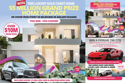 A promotional poster for the 2024 Home Lottery.