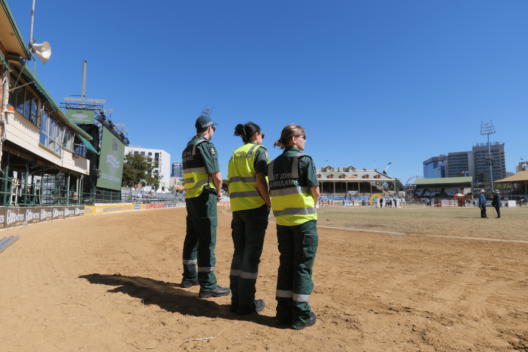 St John workers at the Ekka