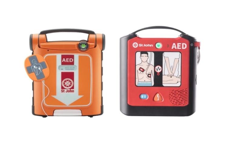 An image of two defibs side by side from the St Johns range