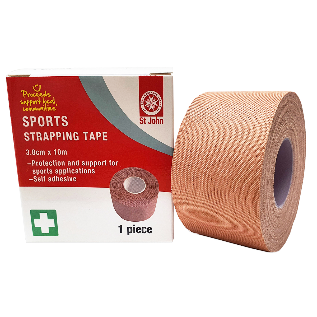 Sports Strapping Tape 3.8CM X 10.M 109001 St John Ambulance QLD
